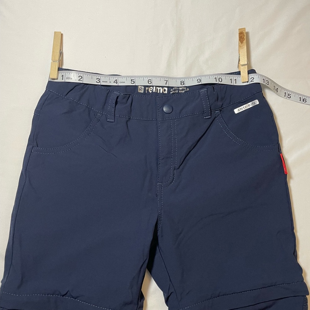 Blue Reima Kids Hiking/Outdoor Anti-Bite Pants Convertible - Picture 5 of 10